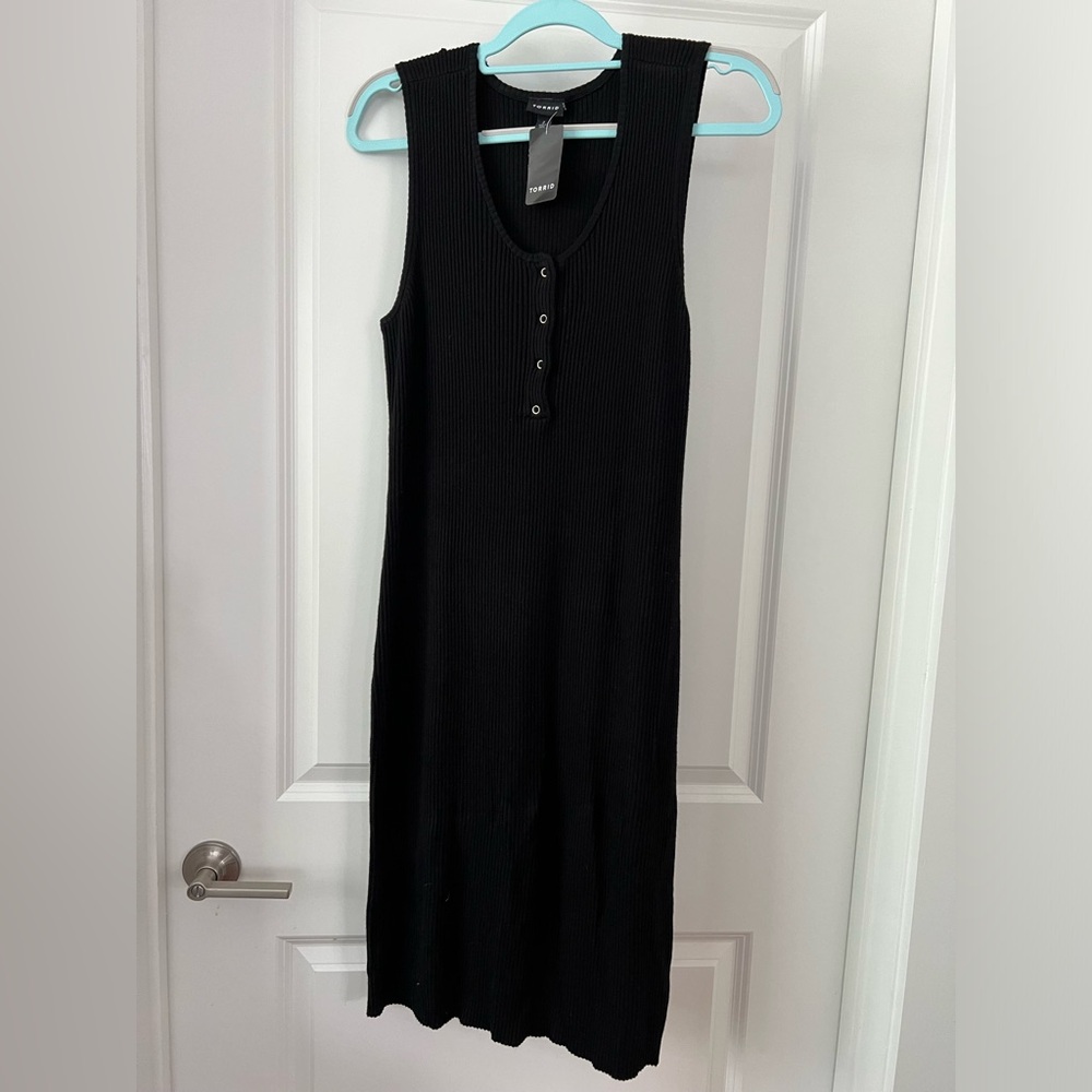 Torrid black sweater dress mini size 2